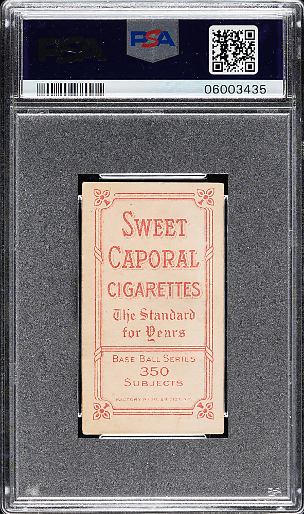 1909-1911 T206 White Border Nap Lajoie with Bat PSA EX 5