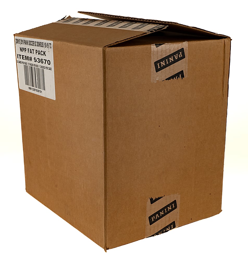2018-2019 Panini Donruss Soccer Fat Pack Hobby Jumbo Case (12 Factory-Sealed Boxes)