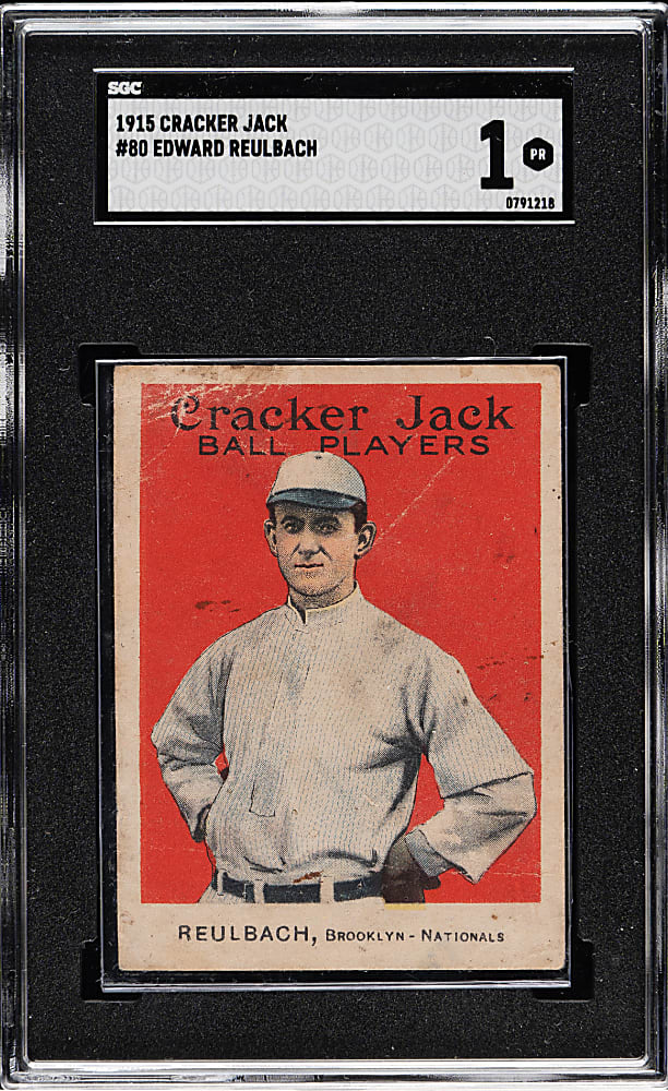 1915 E145 Cracker Jack #80 Edward Reulbach SGC POOR 1