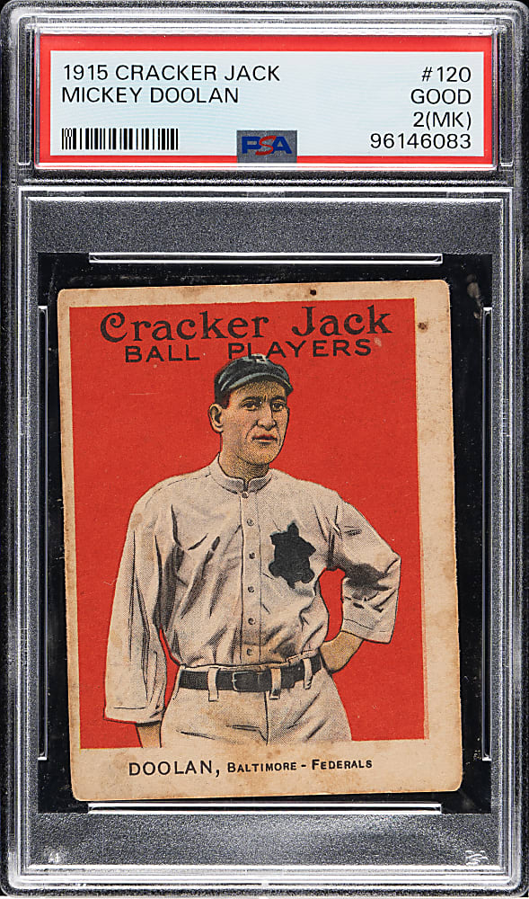 1915 E145 Cracker Jack #120 Mickey Doolan PSA GOOD 2 (MK)
