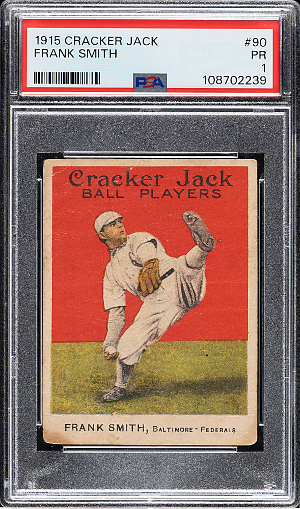 1915 E145 Cracker Jack #90 Frank Smith PSA POOR 1