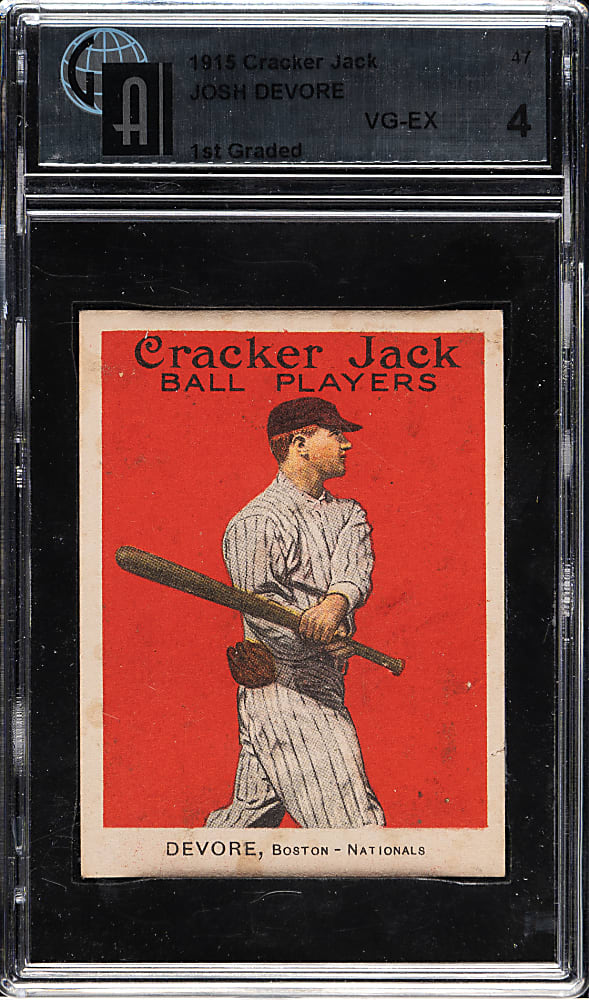1915 E145 Cracker Jack #47 Josh Devore GAI VG-EX 4