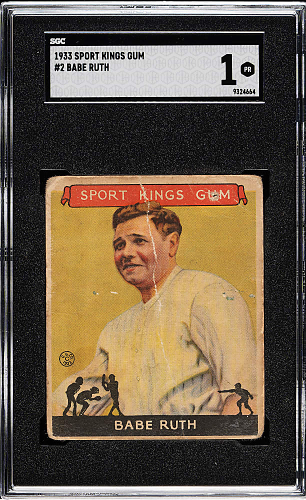 1933 R338 Sport Kings #2 Babe Ruth SGC POOR 1