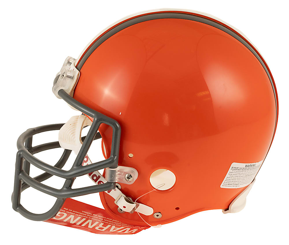 Jim Brown Signed Cleveland Browns Helmet with "HOF 71" Inscription - JSA