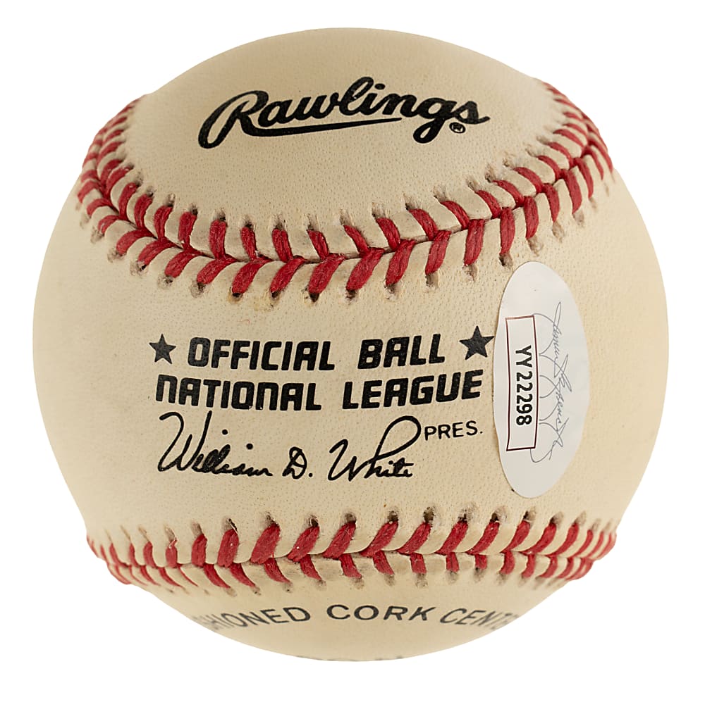 Jim Brown Signed Baseball with "HOF 71" Inscription - JSA