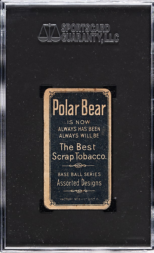 1909-1911 T206 White Border Cy Young Glove Shows SGC POOR 1 - Polar Bear Back