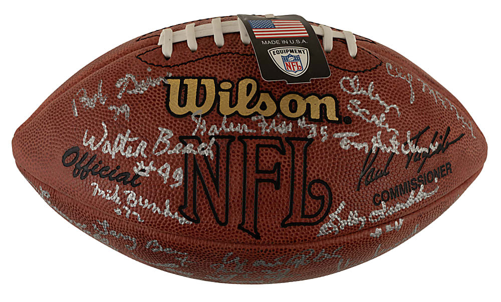 1964 Cleveland Browns NFL Champions Team-Signed Reunion Football