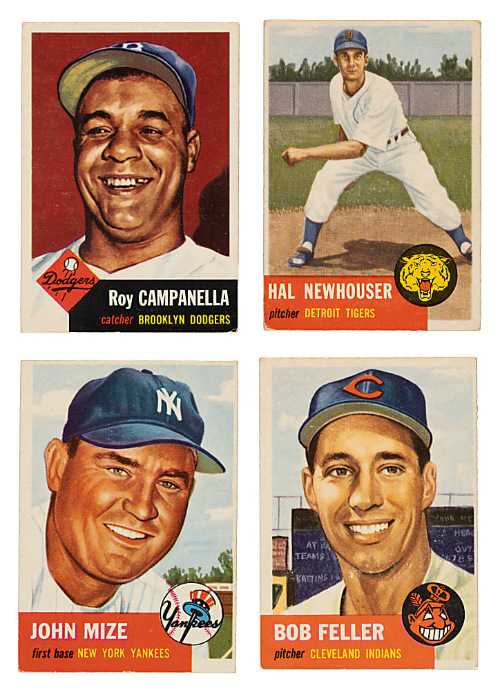 1953 Topps Partial Set (171/274) Plus 97 Duplicates