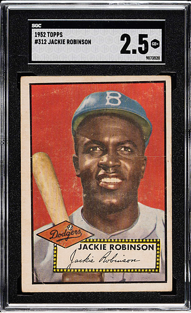 1952 Topps #312 Jackie Robinson High Number SGC GOOD+ 2.5