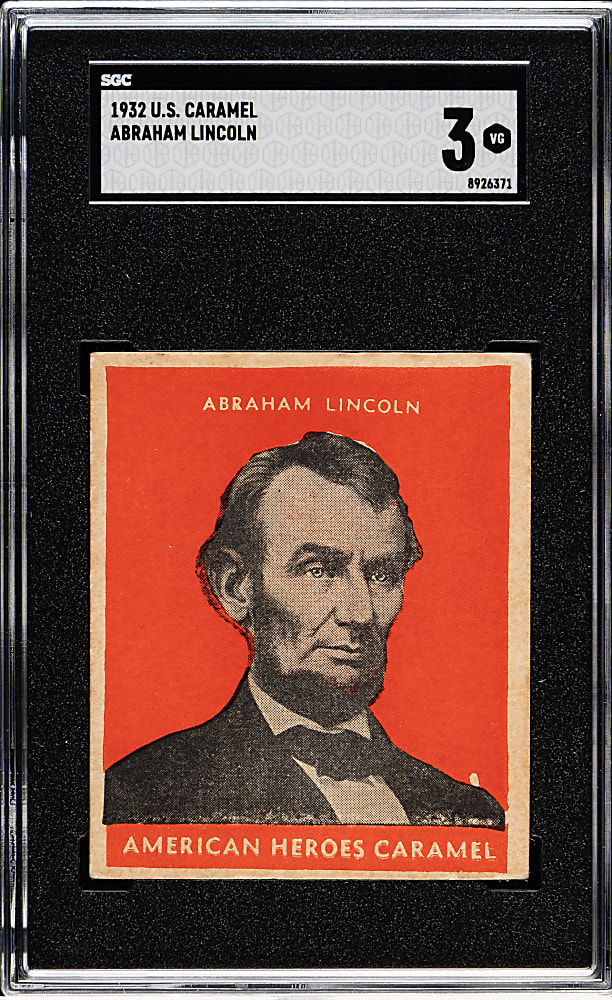 1932 R114 U.S. Caramel "Presidents" Abraham Lincoln SGC VG 3