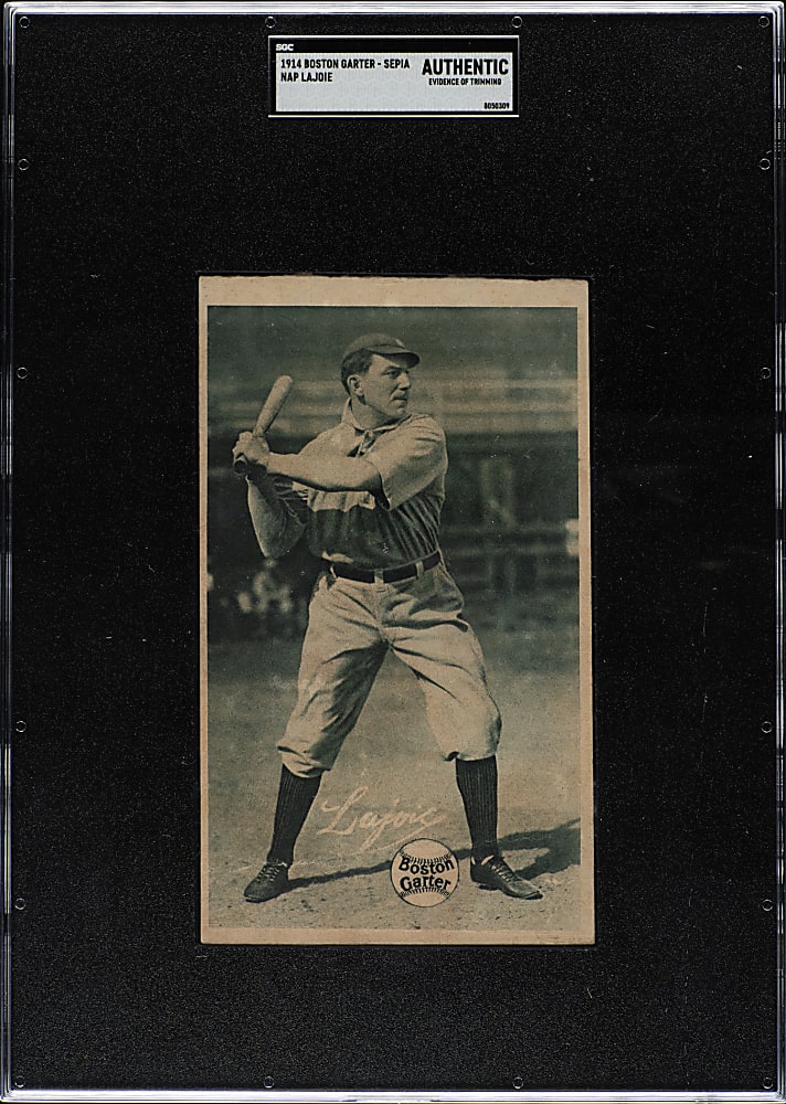 1914 H813-3 Boston Garter Nap Lajoie SGC Authentic