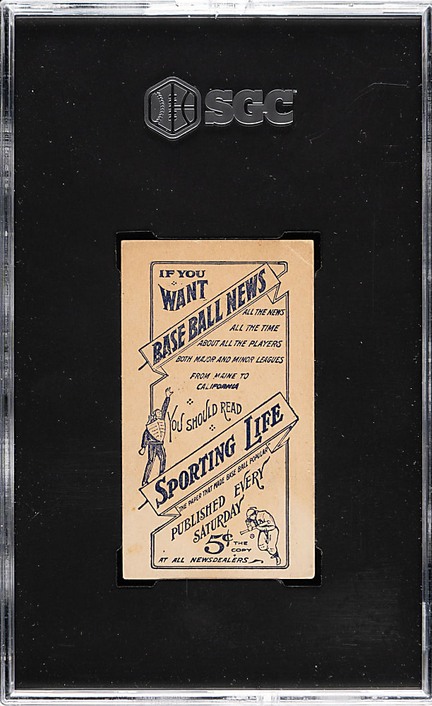 1910-1911 M116 Sporting Life Walter Johnson SGC VG 3