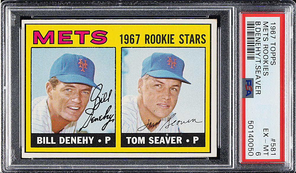 1967 Topps #581 Tom Seaver Rookie PSA EX-MT 6