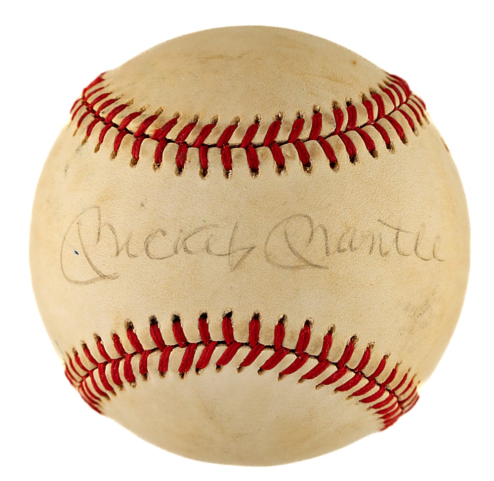 Mickey Mantle and Roger Maris Dual-Signed Baseball - JSA
