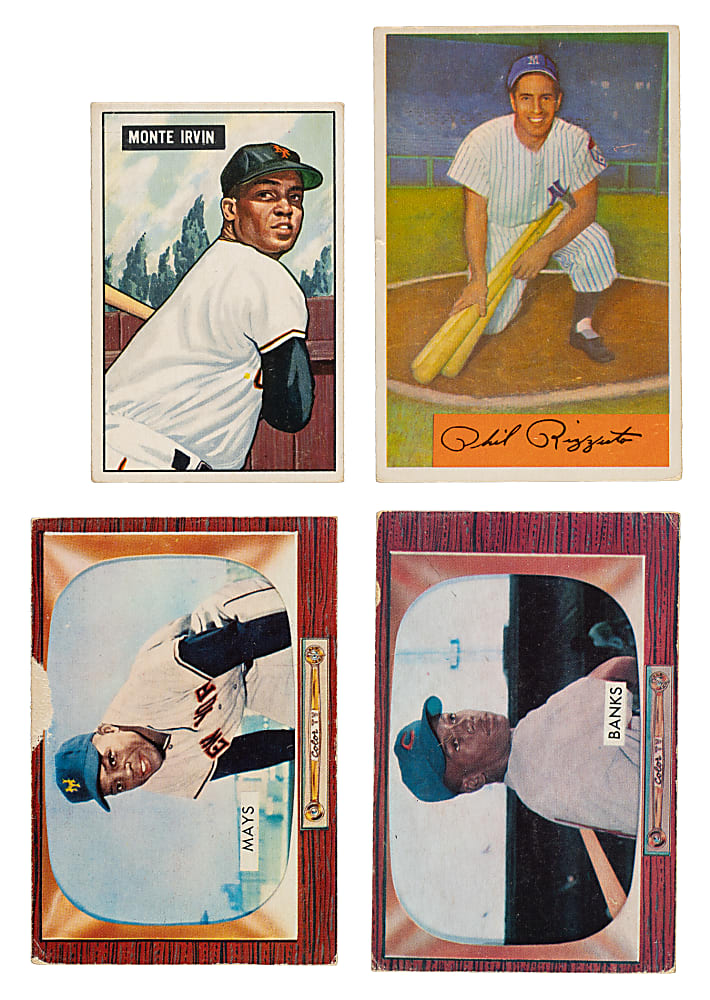 1950 to 1955 Bowman Collection (254) with 38 Hall of Famers Including Mays, Banks, and Kaline