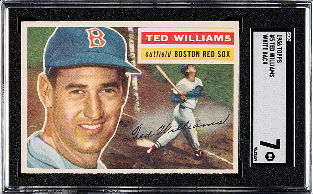 1956 Topps #5 Ted Williams White Back SGC NM 7