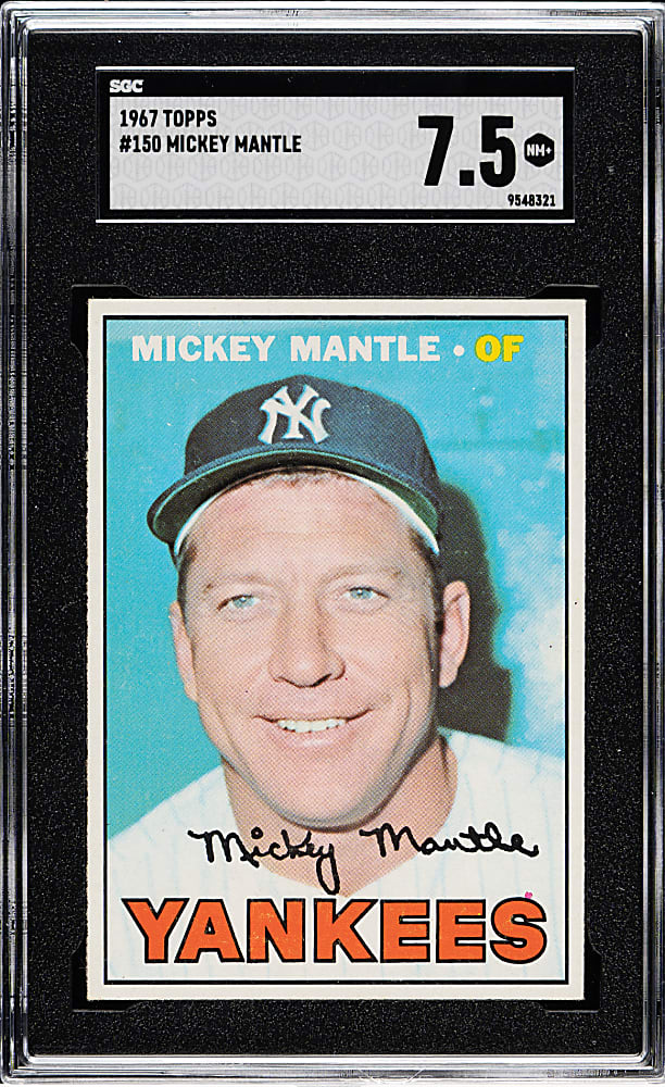 1967 Topps #150 Mickey Mantle SGC NM+ 7.5