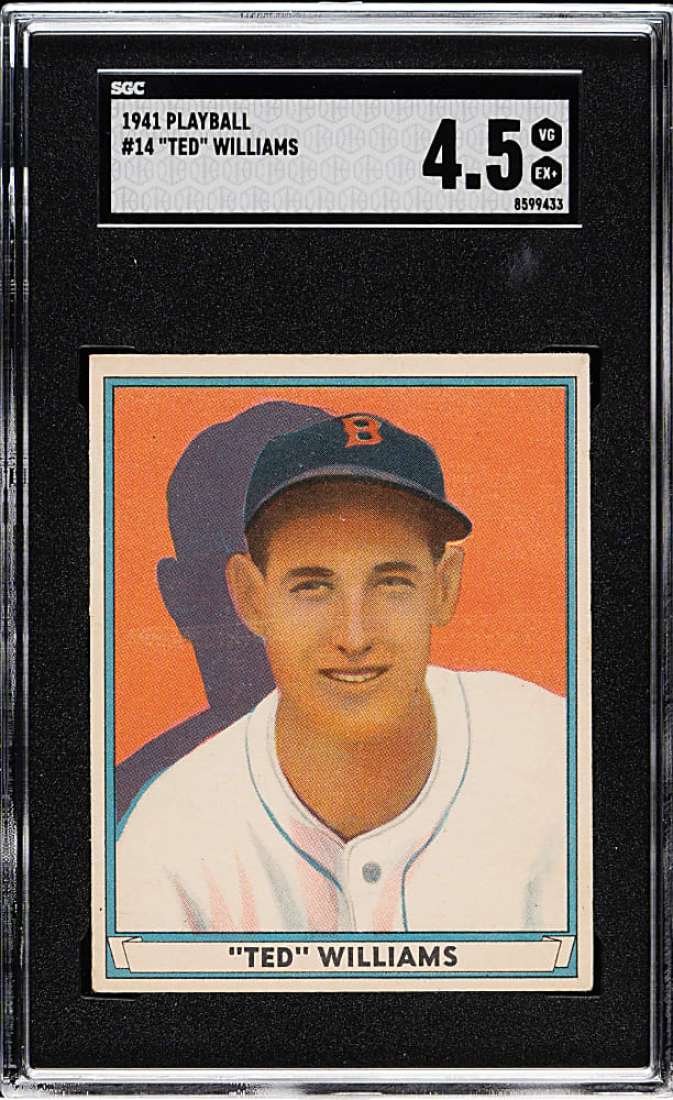 1941 R336 Play Ball #14 Ted Williams SGC VG/EX+ 4.5