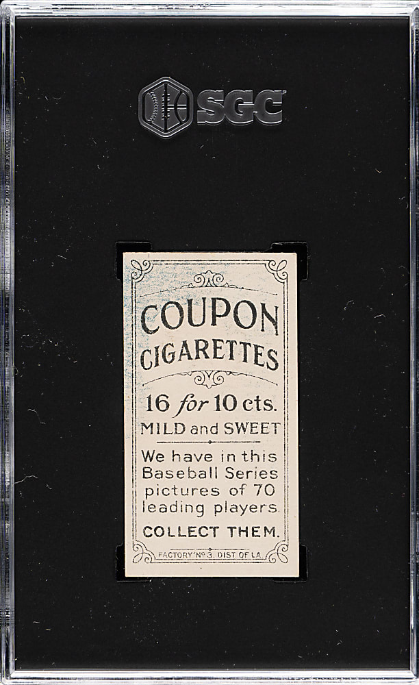 1919 T213 Coupon Cigarettes (Type 3) Hal Chase Portrait SGC EX/NM 6 - 1 of 1 - Highest Graded!