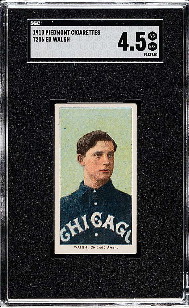 1909-1911 T206 White Border Ed Walsh SGC VG/EX+ 4.5