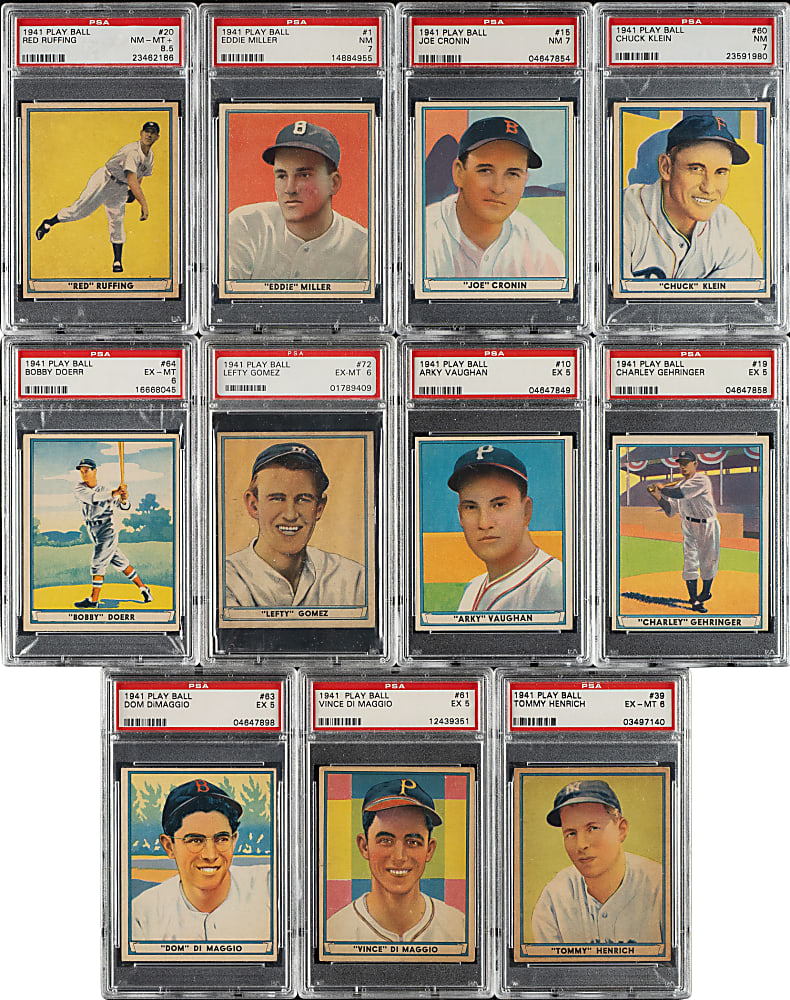 1941 R336 Play Ball Complete Set (72): #11 PSA Set Registry (6.01 GPA)