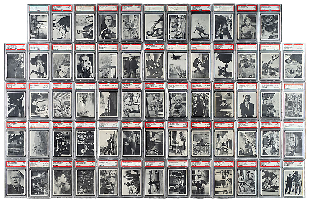 1965 Philadelphia "James Bond" PSA-Graded Complete Set (66)