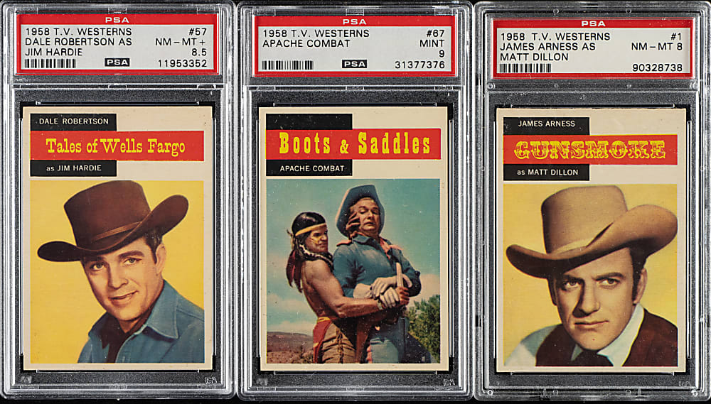 1958 Topps "TV Westerns" PSA-Graded Complete Set (71)
