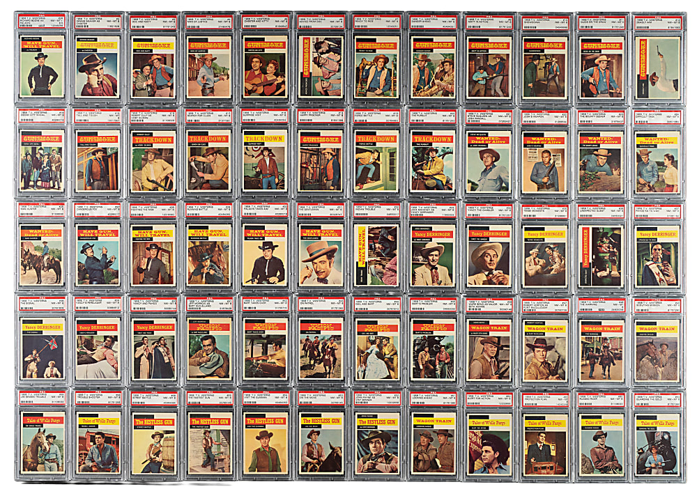 1958 Topps "TV Westerns" PSA-Graded Complete Set (71)