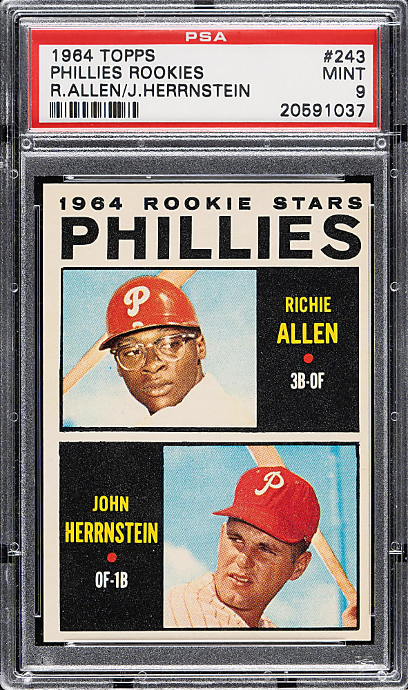 1964 Topps #243 Richie Allen Rookie PSA MINT 9