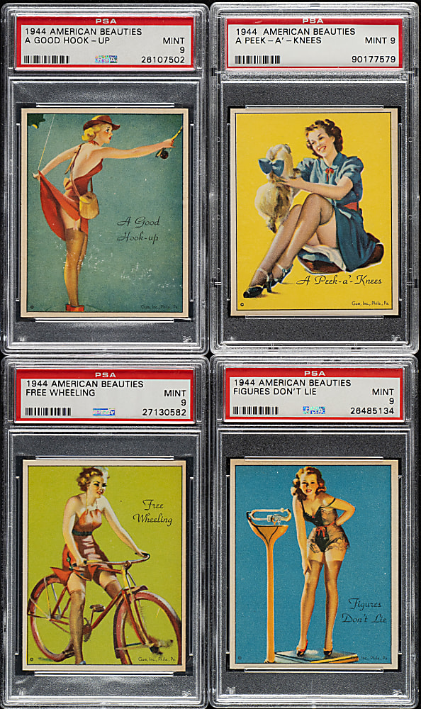 1944 R59 American Beauties PSA-Graded Complete Set (24)