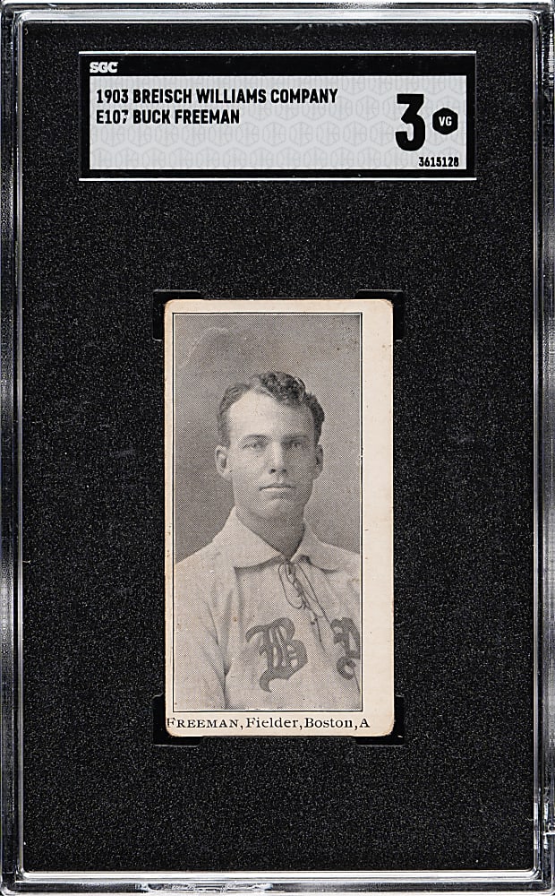 1903 E107 Breisch-Williams Buck Freeman SGC VG 3 - 1 of 2 - Highest Graded!