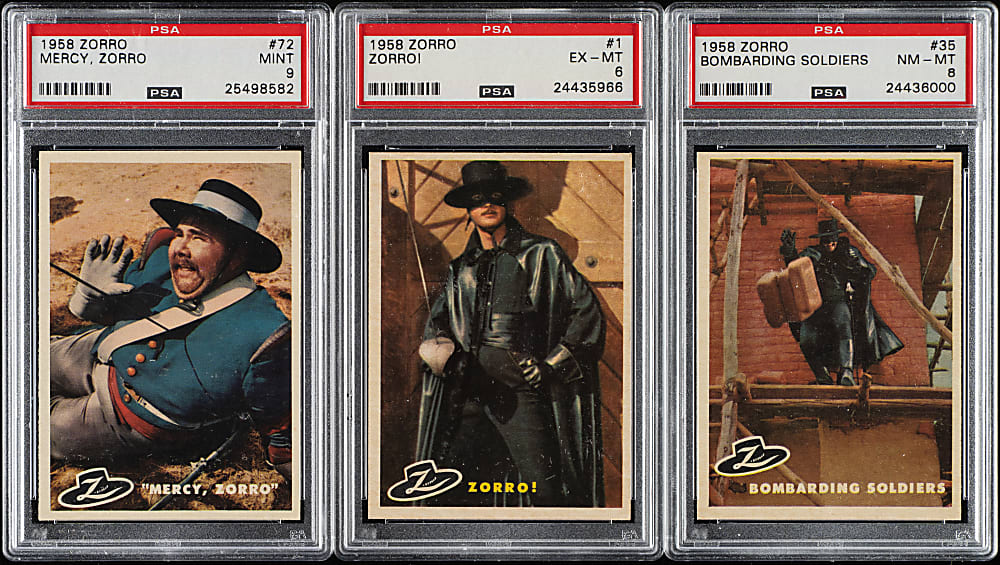 1958 Topps "Zorro" PSA-Graded Complete Set (88)