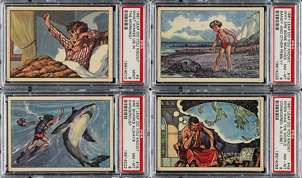 1961 Leaf Test "Do You Know?" PSA-Graded Complete Set (50)