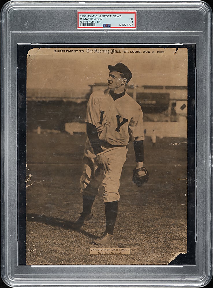 1909-1913 M101-2 Sporting News Supplements Christy Mathewson PSA POOR 1