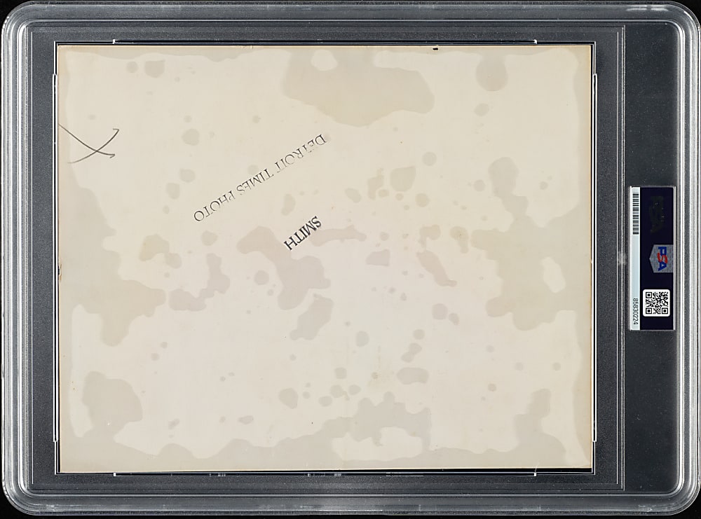 1934 Babe Ruth and Mickey Cochrane Original Photograph - Babe's 700th Career Home Run - PSA/DNA Type I - Signed and Inscribed by Ruth and Mickey Mantle (Ex-Barry Halper Collection)