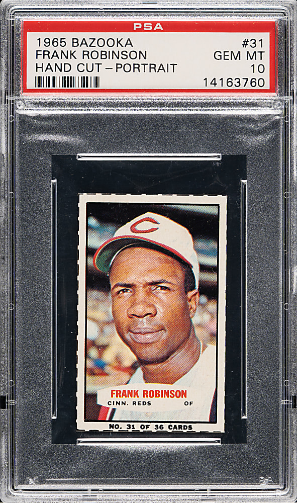 1965 Bazooka #31 Frank Robinson PSA GEM MINT 10 - 1 of 1!