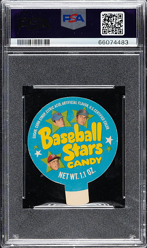 1970 Topps Candy Lids Ollie Brown PSA MINT 9 - 1 of 3 - Highest Graded!