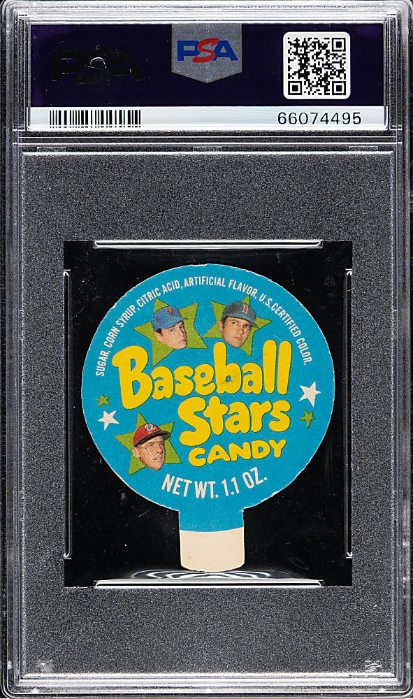 1970 Topps Candy Lids Lou Pinella PSA NM-MT 8 - 1 of 1!