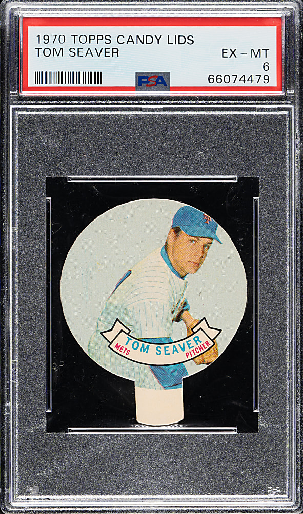 1970 Topps Candy Lids Tom Seaver PSA EX-MT 6