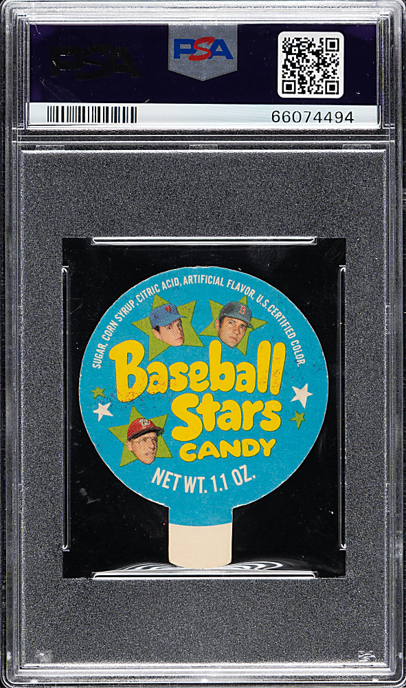 1970 Topps Candy Lids Rusty Staub PSA EX-MT 6