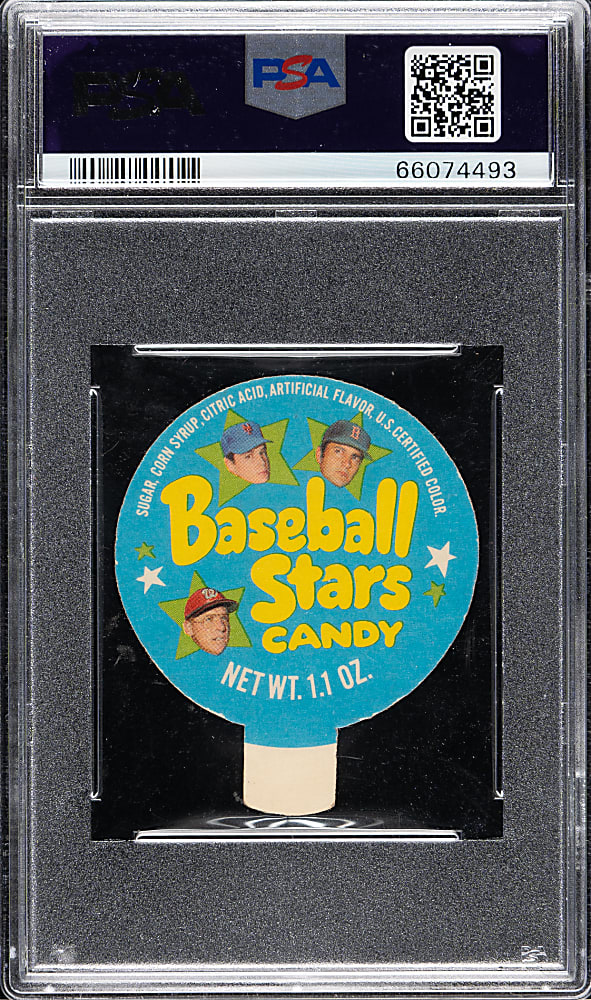 1970 Topps Candy Lids Jim Wynn PSA MINT 9 - 1 of 2 - Highest Graded!