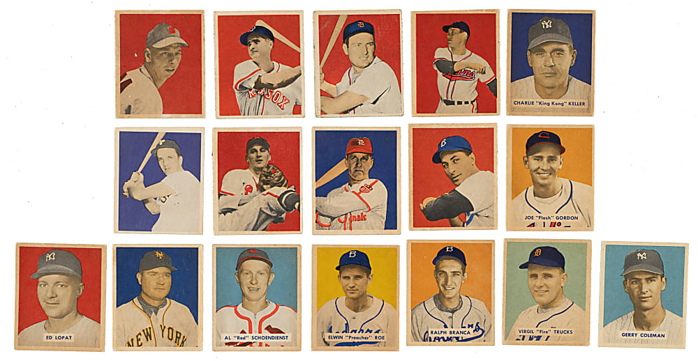 1949 Bowman Near-Complete Set (237/240) Including 51 SGC- and PSA-Graded Cards