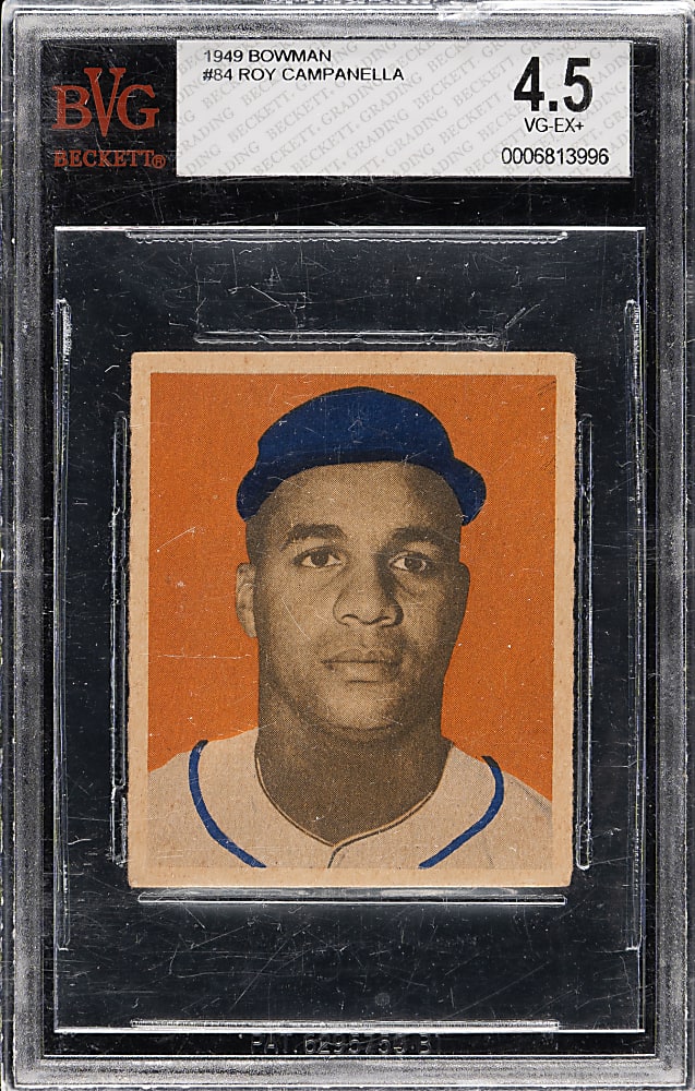 1949 Bowman #84 Roy Campanella Rookie BVG VG-EX+ 4.5