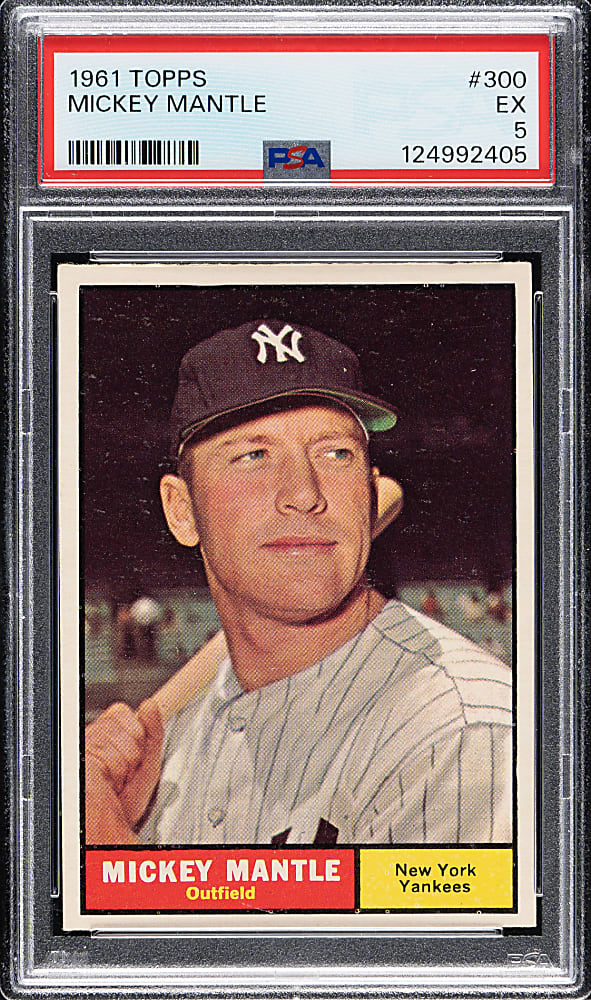 1961 Topps #300 Mickey Mantle PSA EX 5