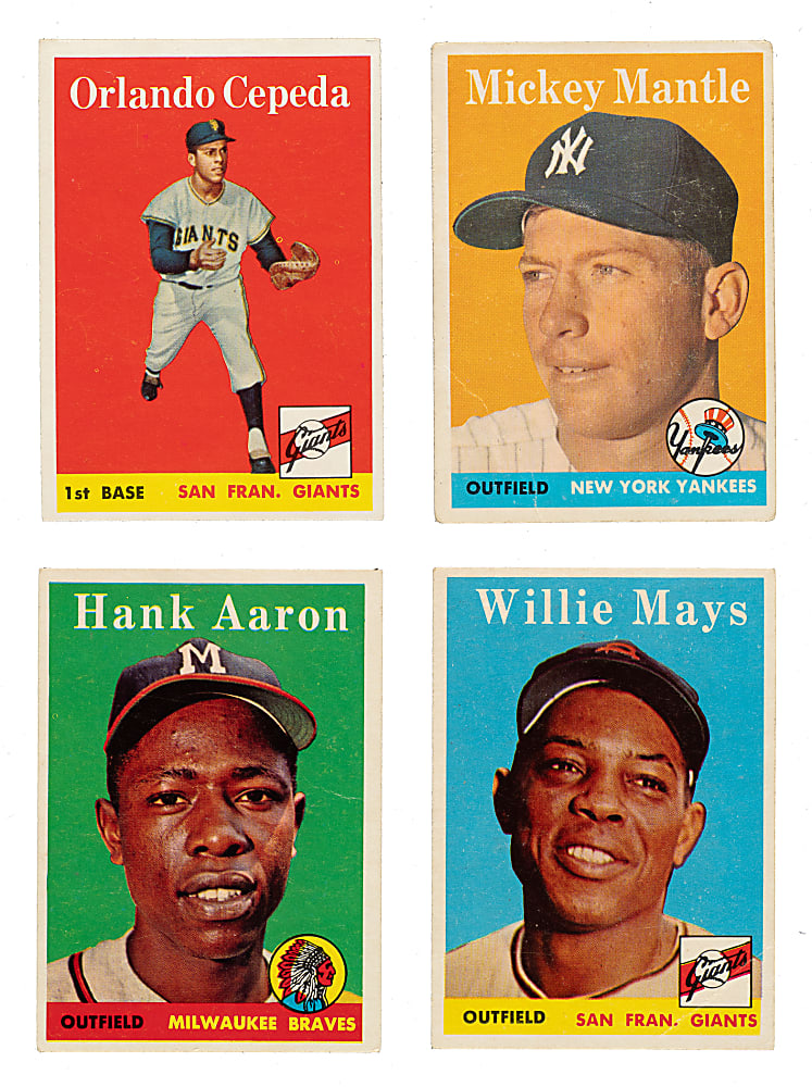 1958 Topps Complete Set (494) Plus Two Contest Cards and 94 Duplicates