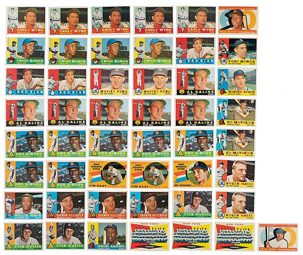 1960 Topps Near-Complete Set (546/572) Plus 783 Duplicates