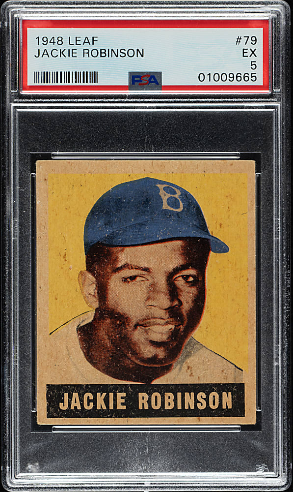 1948-1949 Leaf #79 Jackie Robinson Rookie PSA EX 5