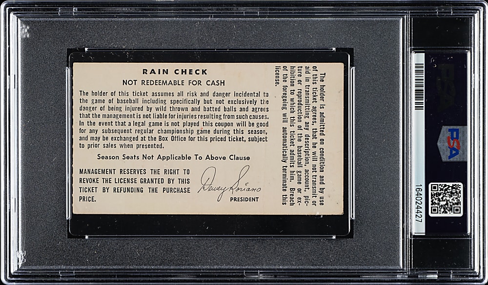 April 11, 1969 Seattle Pilots (vs. Chicago White Sox) Ticket Stub PSA EX 5 - Opening Day at Sick's Stadium - Pilots' Only Season!