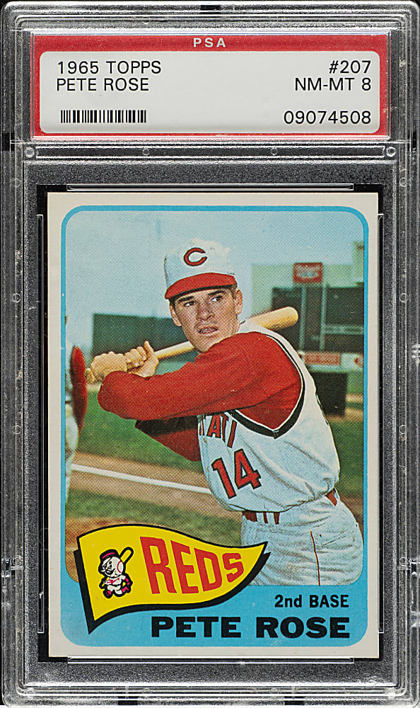 1965 Topps #207 Pete Rose PSA NM-MT 8