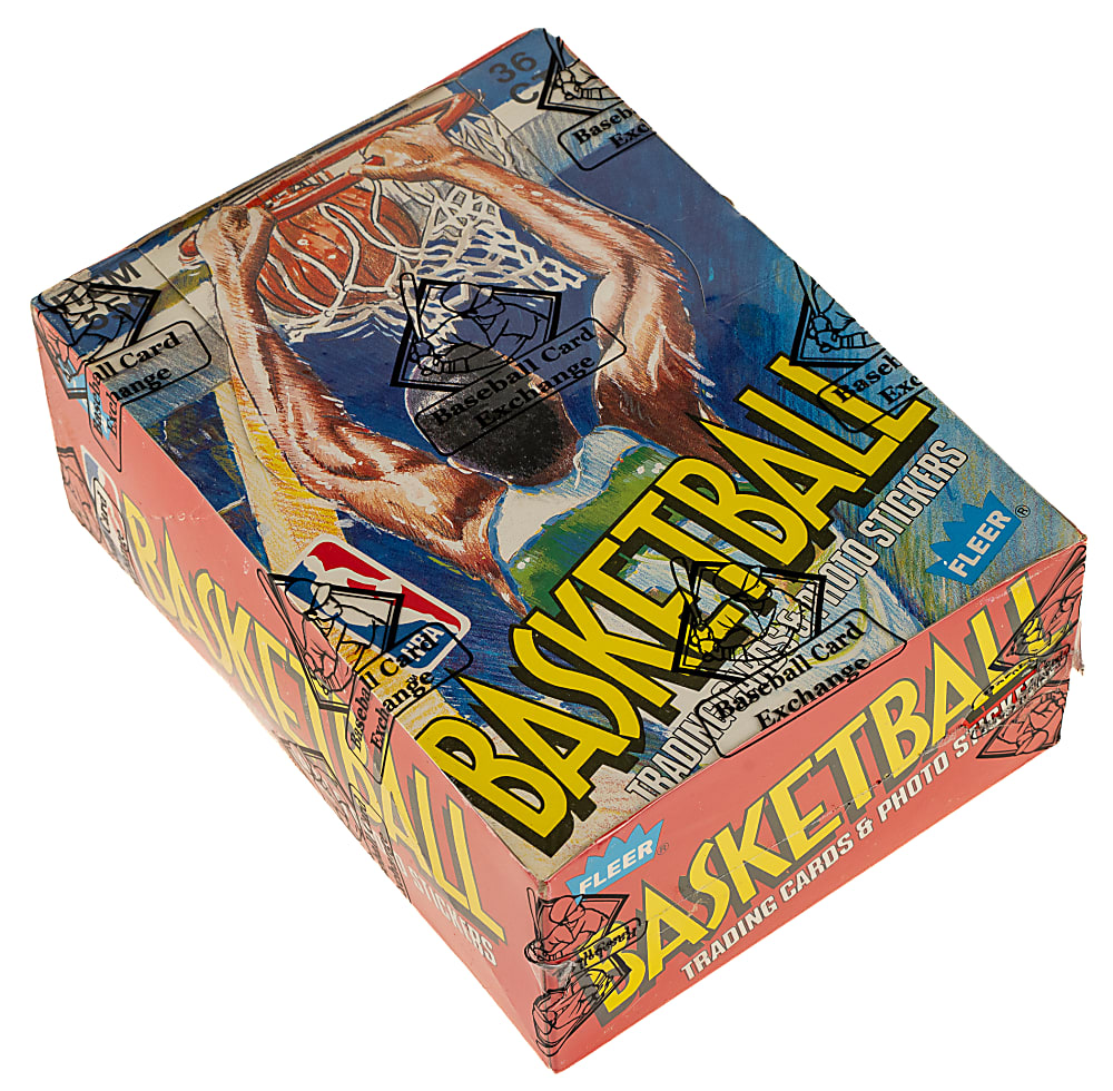 1989-1990 Fleer Basketball Unopened Wax Box (36 Packs) - BBCE - From a Sealed Case (FASC)